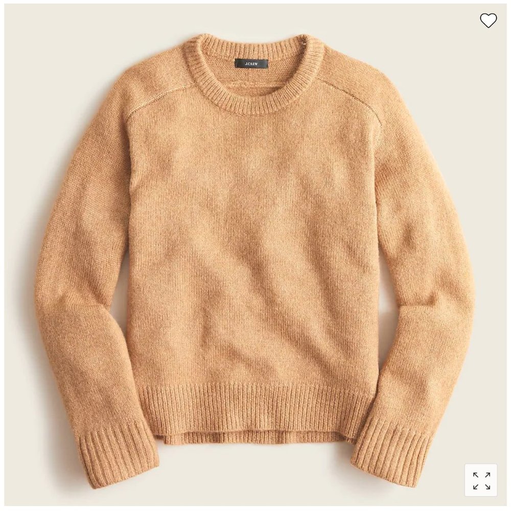 J.Crew Relaxed Crewneck Sweater, Medium NWT